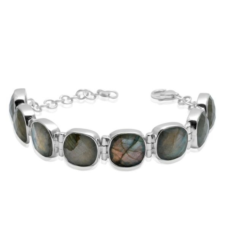 zilveren armband labradoriet  B5-055LA